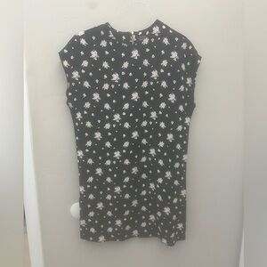 & Other Stories Black and Cream Floral Dress